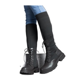 Grüne Slip-On-Stiefel mit flexiblem Obermaterial aus Material von Luana - Solea