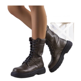 Grüne Damenstiefel von Costel - Solea