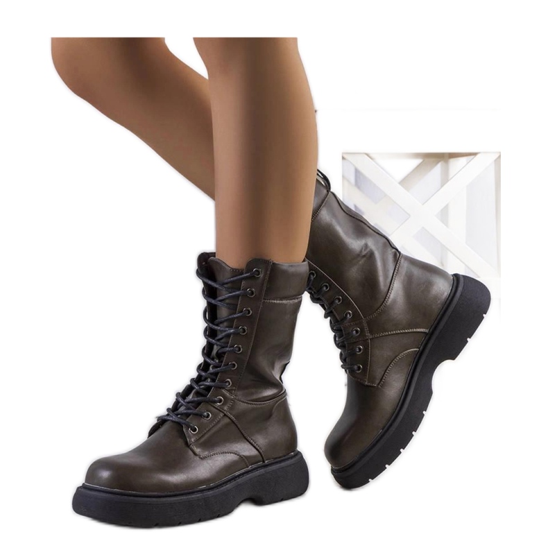 Grüne Damenstiefel von Costel - Solea