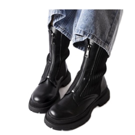 Schwarze Sockenstiefeletten von Napolitani - Solea