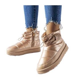 Schneestiefel mit goldenem Reißverschluss Lee Cooper LCJ-23-44-1965L