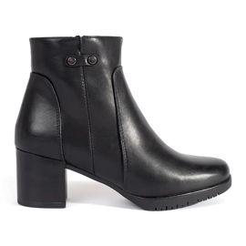 Schwarze Stiefeletten mit hohen Absätzen von Sergio Leone