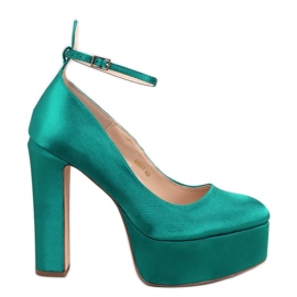 Grüne Plateaupumps