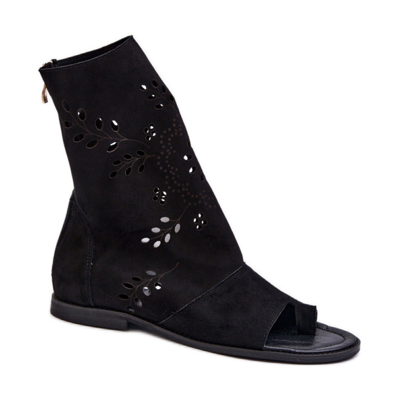 Zazoo 3437 Schwarze Obersandalen