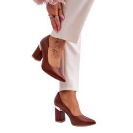 Elegante Pumps Lewski 3117 Braun beige