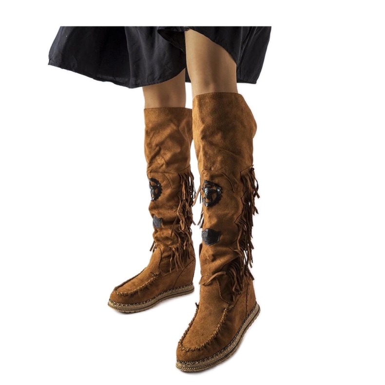 Braune Keilstiefel von Cascia - Solea