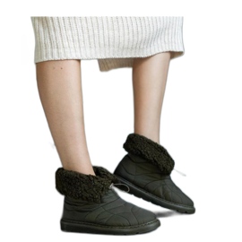 Grüne isolierte Schneestiefel mit Manschette Caellita - Solea