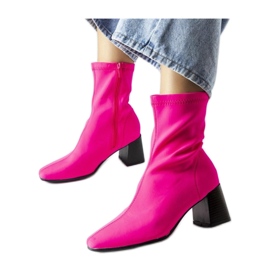 Rosa Satin-Stiefeletten Laforgen - Solea