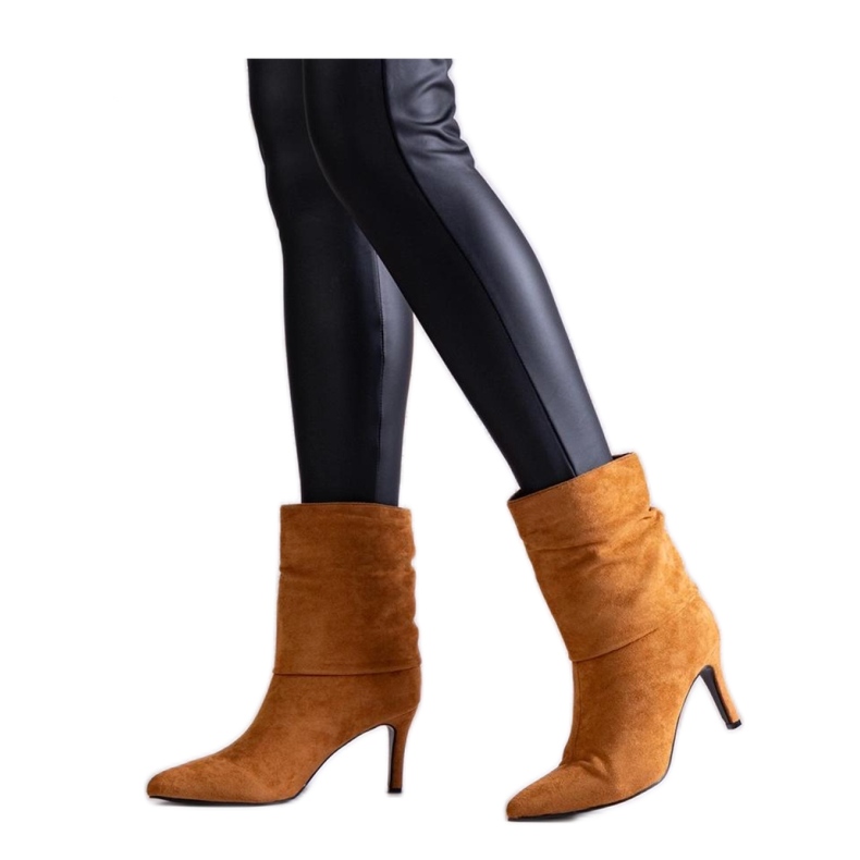 Braune High-Heel-Stiefel Bileis - Solea