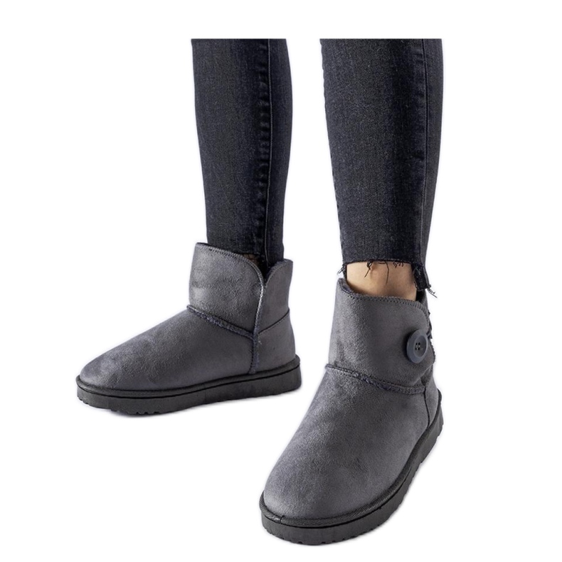 Graue, kurze, isolierte Schneestiefel von Snyder - Solea