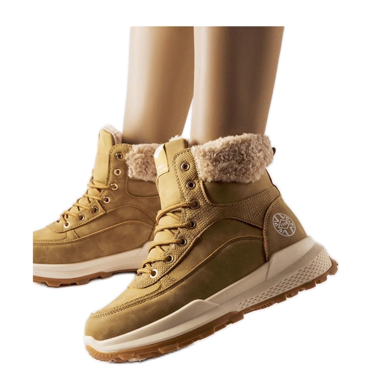 Braune Lee Cooper LCJ-22-44-1361L Stiefel beige