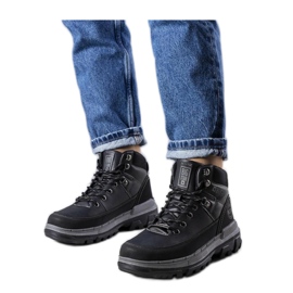 Schwarzer Big Star KK274222 Schwarze Stiefel