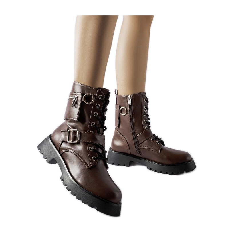 Braune isolierte Arbeitertaschen mit Beutel