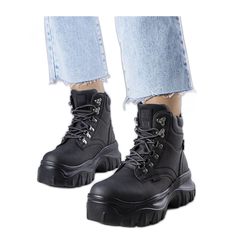 Big Star schwarze Stiefel KK274368