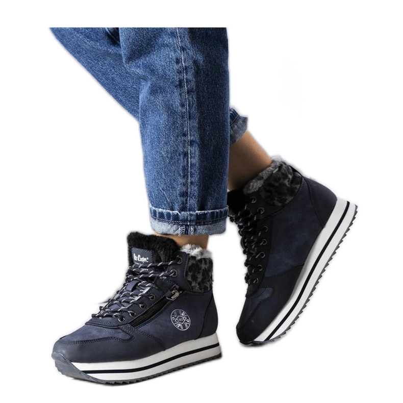 Marineblaue Stiefel LCJ-22-31-1450L Lee Cooper