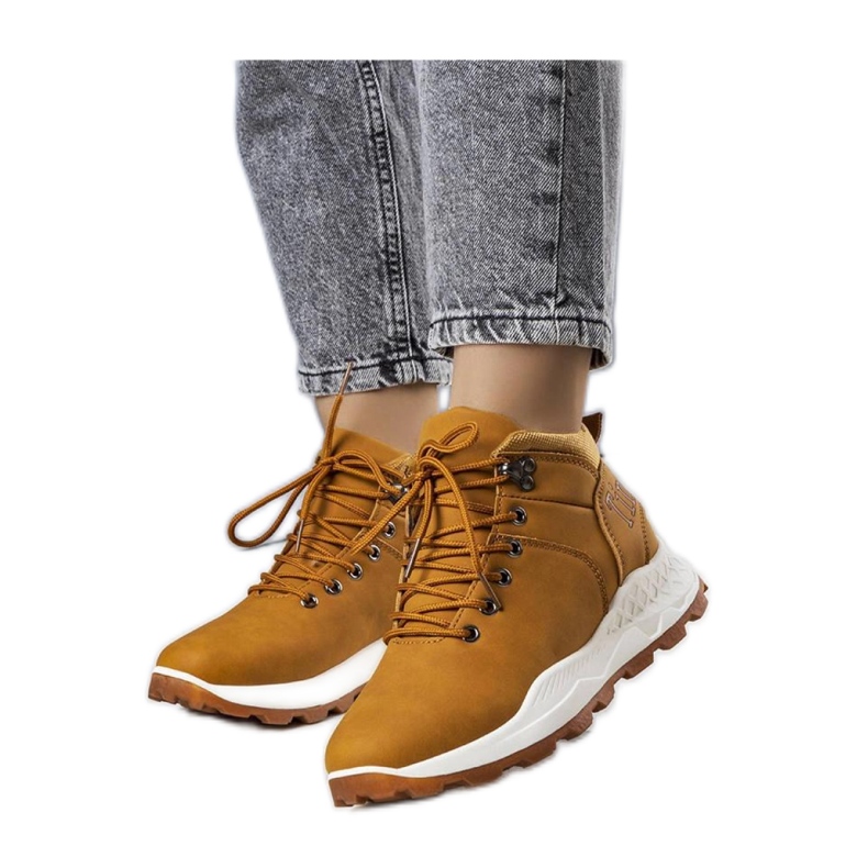 Braune, isolierte Damen-Wanderstiefel