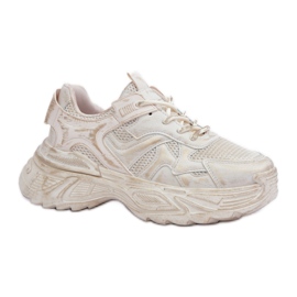 Sportschuhe Wischen 8952 Beige golden