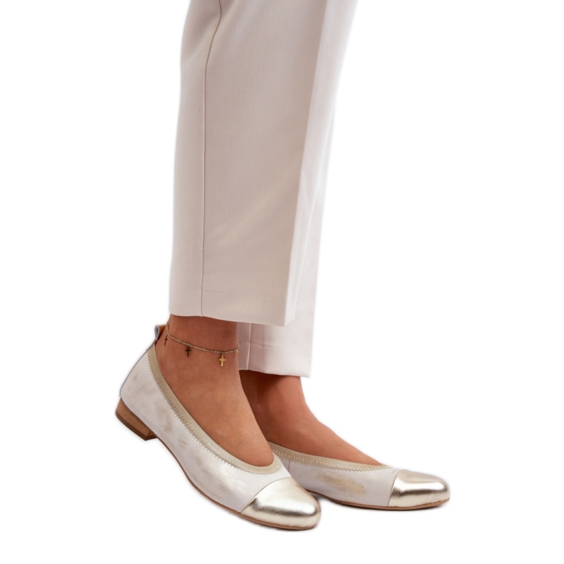 Bequeme Ballerinas Modell Zazoo 2890/004 Gold golden