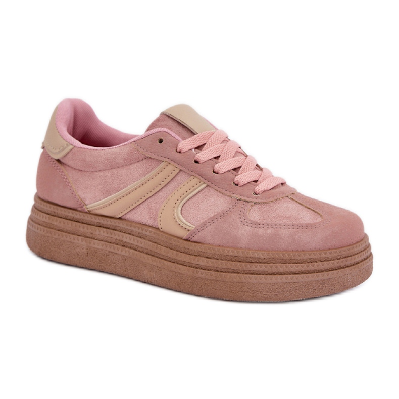 Damen-Plateau-Sneaker Rosa