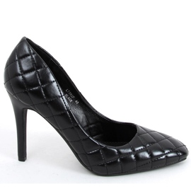 Schwarze gesteppte High Heels für Damen