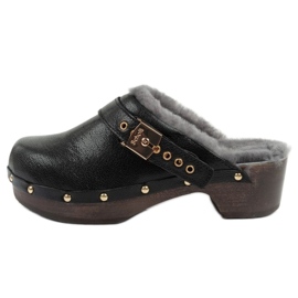 Scholl Iconic F298121004 Holzschuhe schwarz