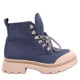 Blaue Trekking-Sneaker