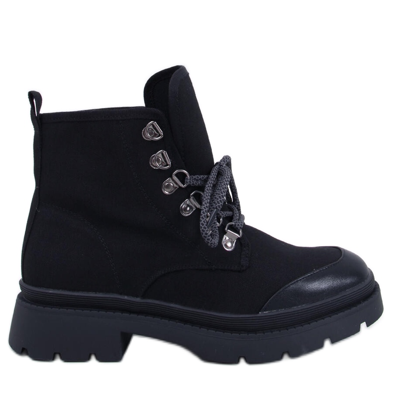 Schwarze Trekking-Sneaker