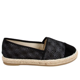 Espadrilles Frauen Wildleder schwarz