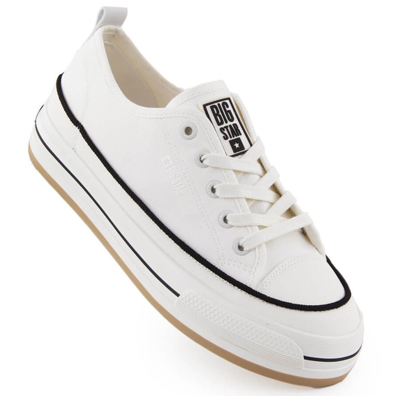 Weiße Plateau-Sneaker für Damen Big Star NN274205