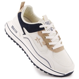 Cremefarbene Plateau-Sportschuhe Big Star NN274A092 beige