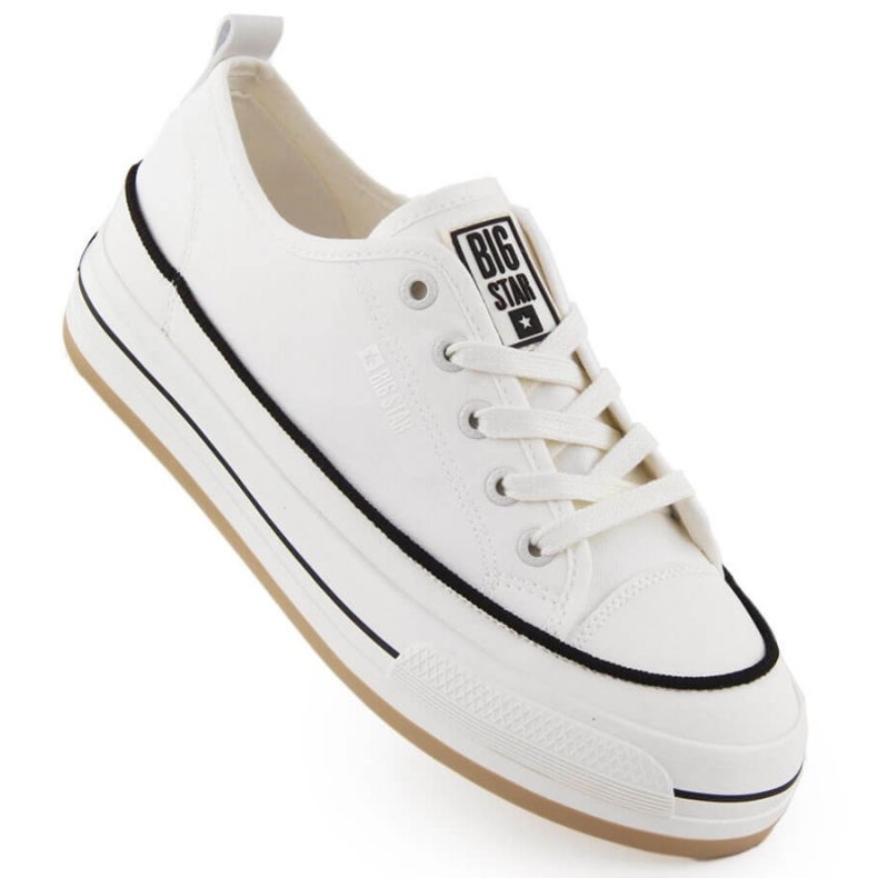 Turnschuhe auf der Big Star White NN274205 -Plattform weiß