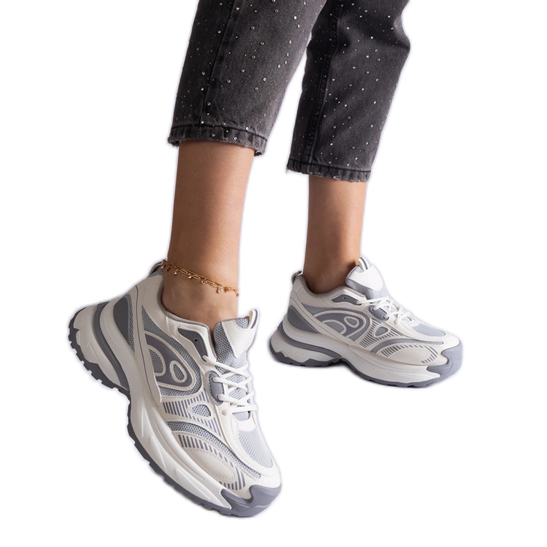 Graue Sport-Sneaker für Damen