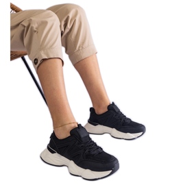 Schwarze Sport-Sneaker für Damen