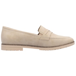 Lords Lords Lords Rieker 45300-62 Leder-Slipper beige