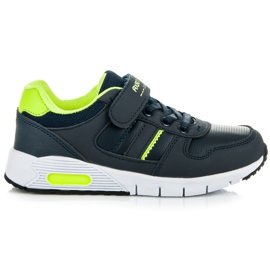 Ax Boxing Schuhe zum Binden und Klettverschluss blau