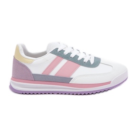 Turnschuhe Sneakers Sportschuhe Multikolor weiß