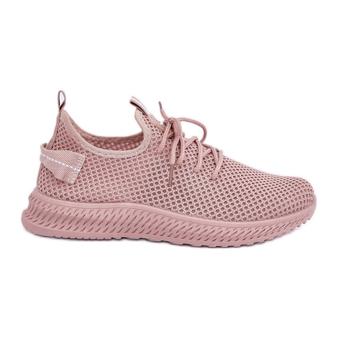 Rosa -mesh -in -pink -in -pink -Sportschuhe