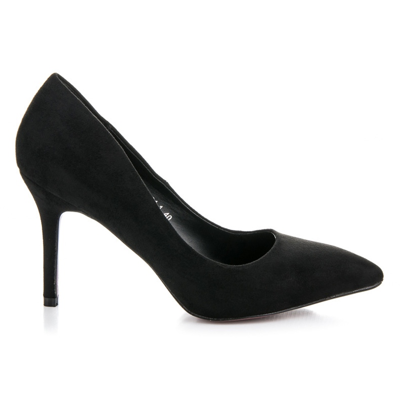 Bestelle Schwarze Wildleder-Heels