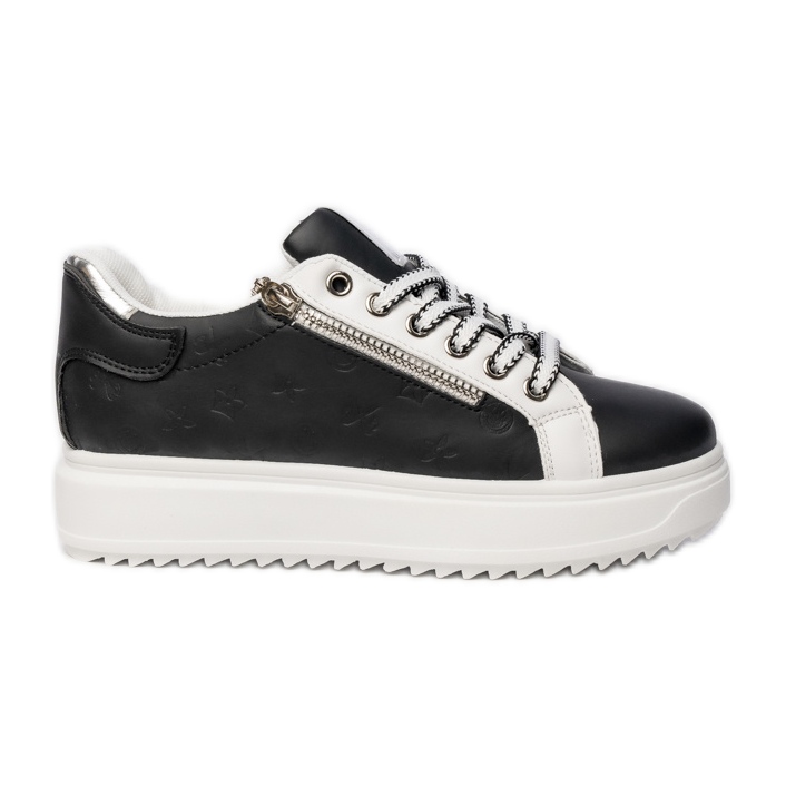 Schwarze Sport -Sneaker von Frauen