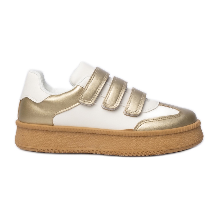 Gold Metallic -Sneaker von Frauen golden