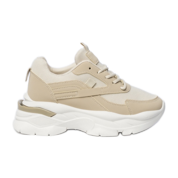 Beige Sport -Sneaker von Frauen