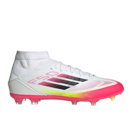 Adidas F50 League FG/Mg Mid Ji0434 Weiße und rote Fußballschuhe