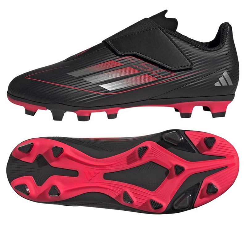 Adidas f50 Club vel fg/mg IE3730 Schwarzer Klettverschluss