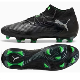 Puma Future 8 Ultimate FG 108138-02 Schwarze Schuhe mit einer Socke