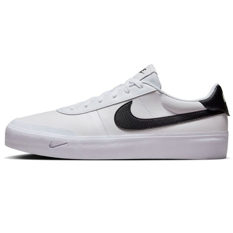 Nike Court Schuss FQ8146-104 Weiß und Schwarz