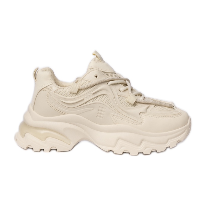 Beige Sport -Sneaker von Frauen