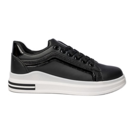 Schwarze Sport -Sneaker von Frauen