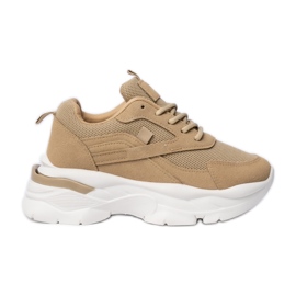 Frauen-Khaki-Sport-Sneakers bei Frauen beige