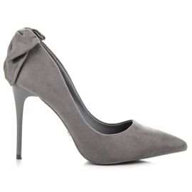 Seastar High Heels mit Schleife grau