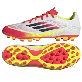 Adidas F50 League 2G/3G AG IE1262 Weiße Fußballschuhe